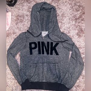Victoria Secret PINK zip up hoodie size medium